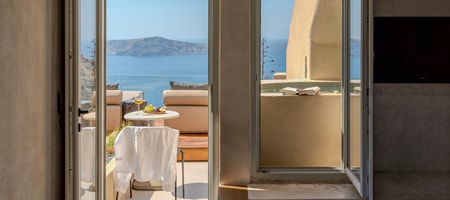 Caldera standard double room with outdoor hot tub
