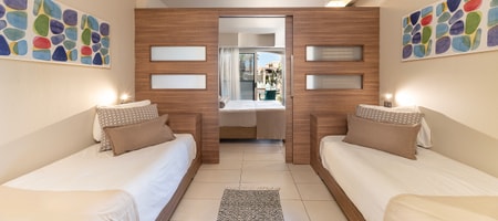 Swim-up Family Room with Sliding Door