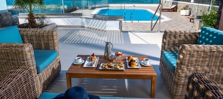 Dream Villa Athena-2 bedrooms Beach Front with private pool