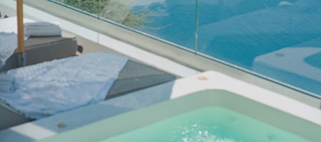 Honeymoon Suite with Indoor Plunge Pool and Caldera View