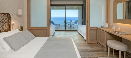 Sea View Family Room with sliding doors