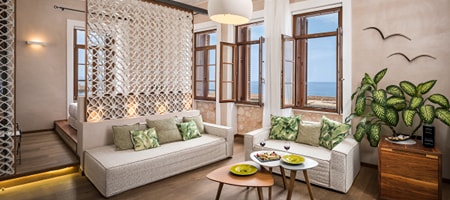 Honeymoon Sea View Suite with Spa Bath & Private Roof Garden [Ceramic]