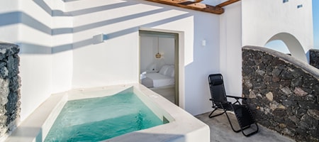 Signature Amethyst Suite with Outdoor Jetted Tub & Sea View