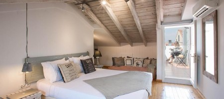 Deluxe Loft with balcony and Partial Sea View in Amymone Building ( 3rd floor )