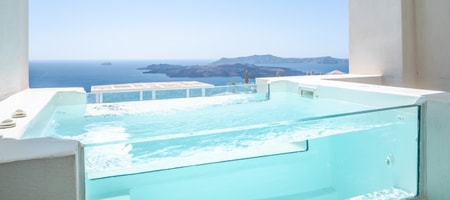 Crystal Deluxe Double with Hot Tub and Caldera View
