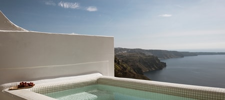 SUPERIOR SUITE - Panoramic Caldera & Volcano Sea View - Private Terrace with Outdoor Tub