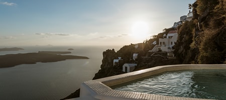 AQUARELLA GRAND SUITE - Panoramic Caldera & Volcano Sea View - Private Outdoor Terrace with Plunge Pool