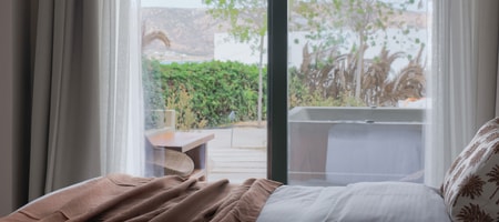 Superior Double Room with Open Air Hot Tub and Garden View