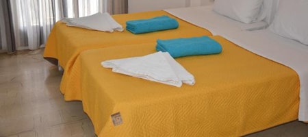 Garden view room with double bed or two beds