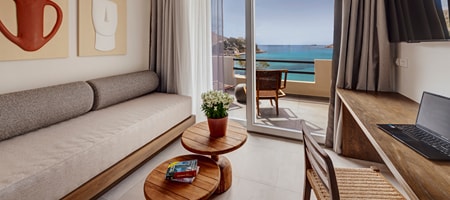 Two-Bedroom Family Suite with Sea & Garden View