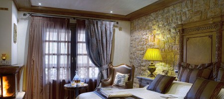 Deluxe Double Room with Fireplace & Mountain View [Willow | Maple |  Plane Tree |  Beech |