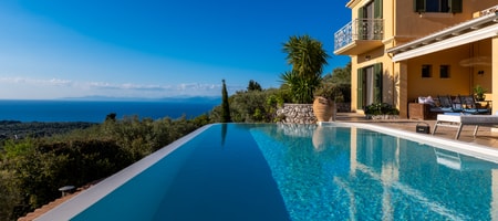 Grand Villa with Private Heated Pool - with Panoramic View