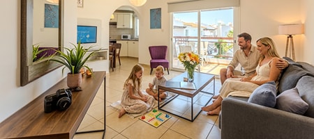 Two Bedroom Apartment with Two Double Beds