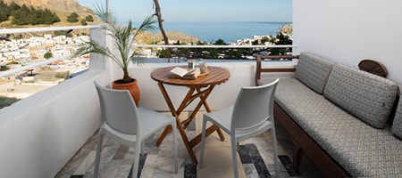 Superior One Bedroom Suite with Sea View Balcony and Patio