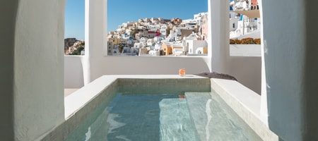 Cave Pool Suites with Private Cave Pool | Volcano & Caldera and sea View