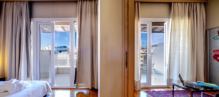 Penthouse Suite City View with large seated balcony