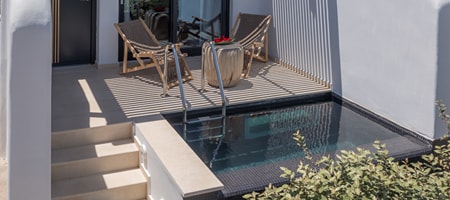 Superior Maisonette Private Plunge Pool & Surrounding View