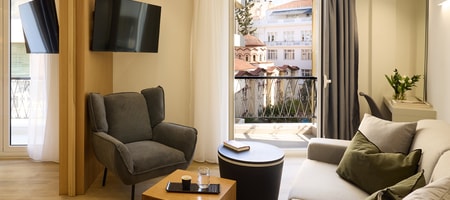 Deluxe Double Room with Balcony and City View