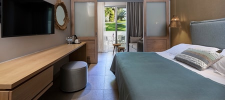 Premium Resort Room Sliding Doors Garden View