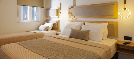 Standard Triple Room with Half Sea View