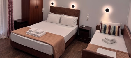 Triple Room with Balcony and View
