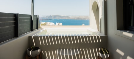 Superior Suite with Private Heated Plunge Pool and Caldera View