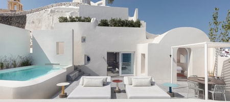 Two Bedroom Pool Villa with Caldera Sea View