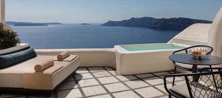Honeymoon Suite Plunge Pool Caldera Sea View