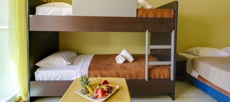 Family room Garden view bunked beds