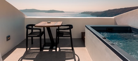 Junior Suite with Hot Tub and Caldera Sunset View
