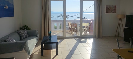 First Floor 2BR Apartment with Sea View & Balcony