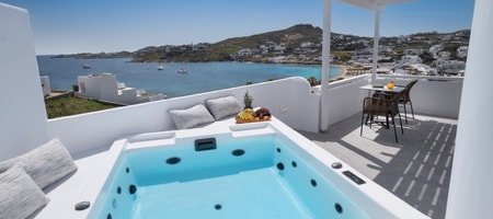 Junior Suite Sea View Outdoor Hot Tub