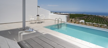 Executive suite with outdoor private jetted pool