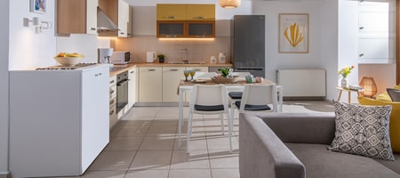 Beachfront Yellow Apartment