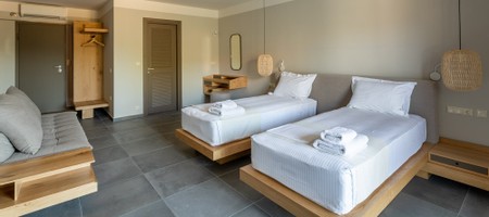 Comfort Triple Room with Side Sea View/Ground Floor