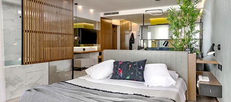 Queen Suite with outdoor jacuzzi - sea view