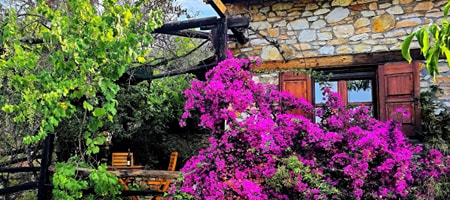 Small stone house with sea view in Prinos