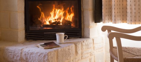 Mezzanine cottage with fire place