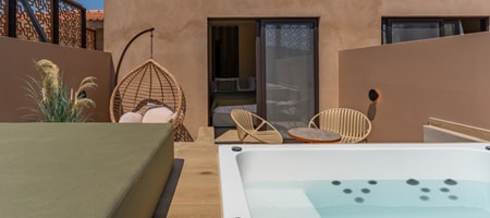 Premium Double / Twin Rooms with heated Jacuzzi & Pool View