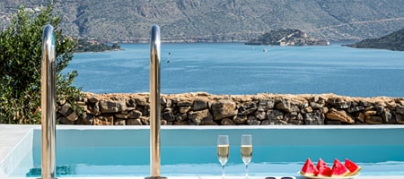 Spinalonga Suite with Private pool and Sea view