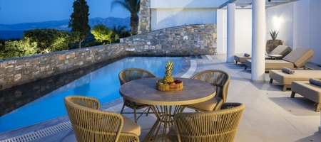 Two Bedroom Elounda Pool Villa | Sea View