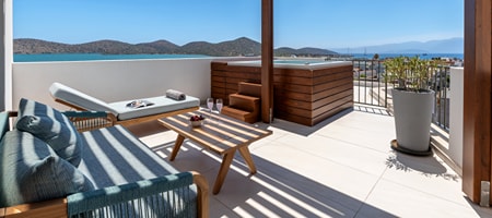 Executive Room with Outdoor Jetted Tub & Sea View