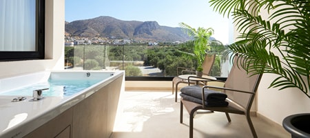 Junior Suite with Pool View and Jacuzzi
