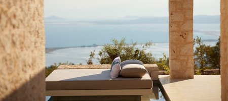 Premium 2 bedroom 2 bathroom private heated pool villa with panoramic Sea View