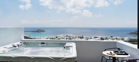 Junior Suite Outdoor Jetted Tub Sea View