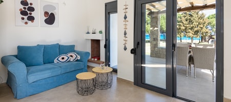 Amalthia Beachfront House in Pefkohori