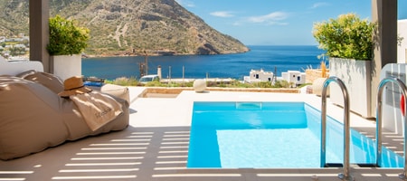 Premium Suite with private pool "Sorokos" or "Garbis"