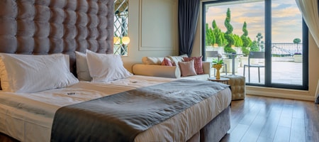 Deluxe Room with Frontal  Sea View and Private Landscaped Terrace