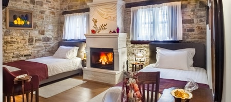 Deluxe Twin Room with Fireplace