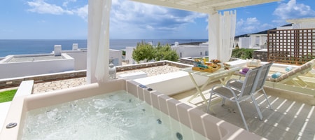 Junior Sea View Suite with outdoor private hot tub